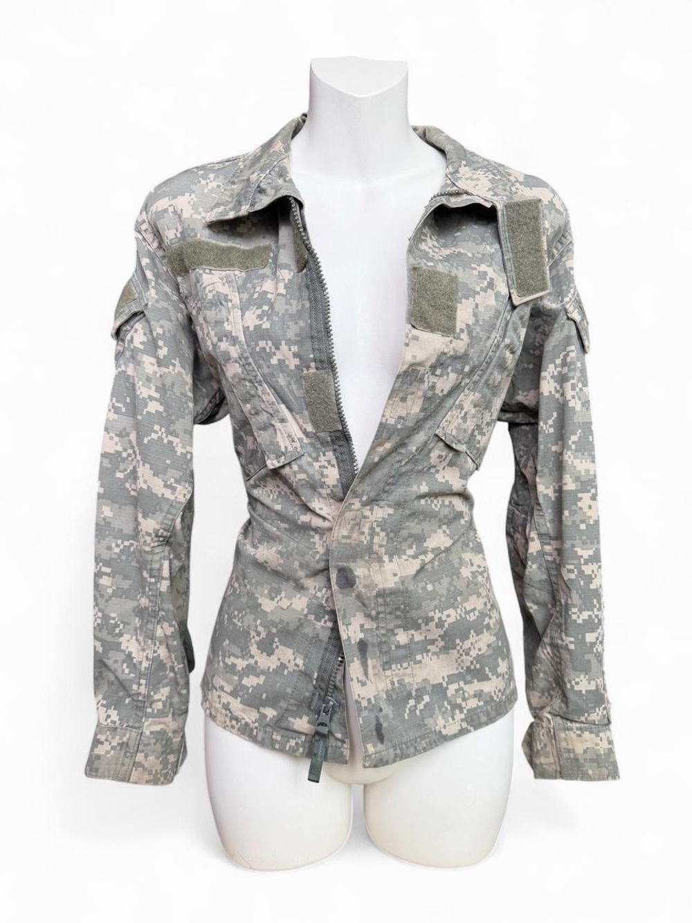 Vintage Utility Jacket in Digital Camo Gray & Tan